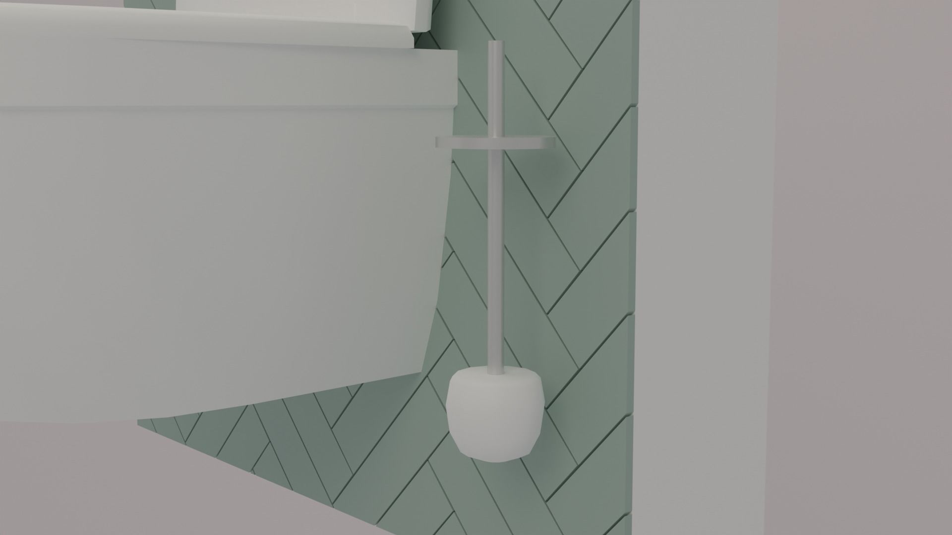 Bathroom Low-poly 3D model_12