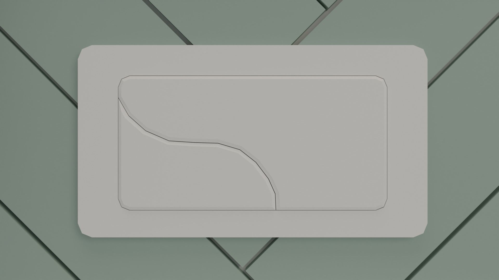 Bathroom Low-poly 3D model_5