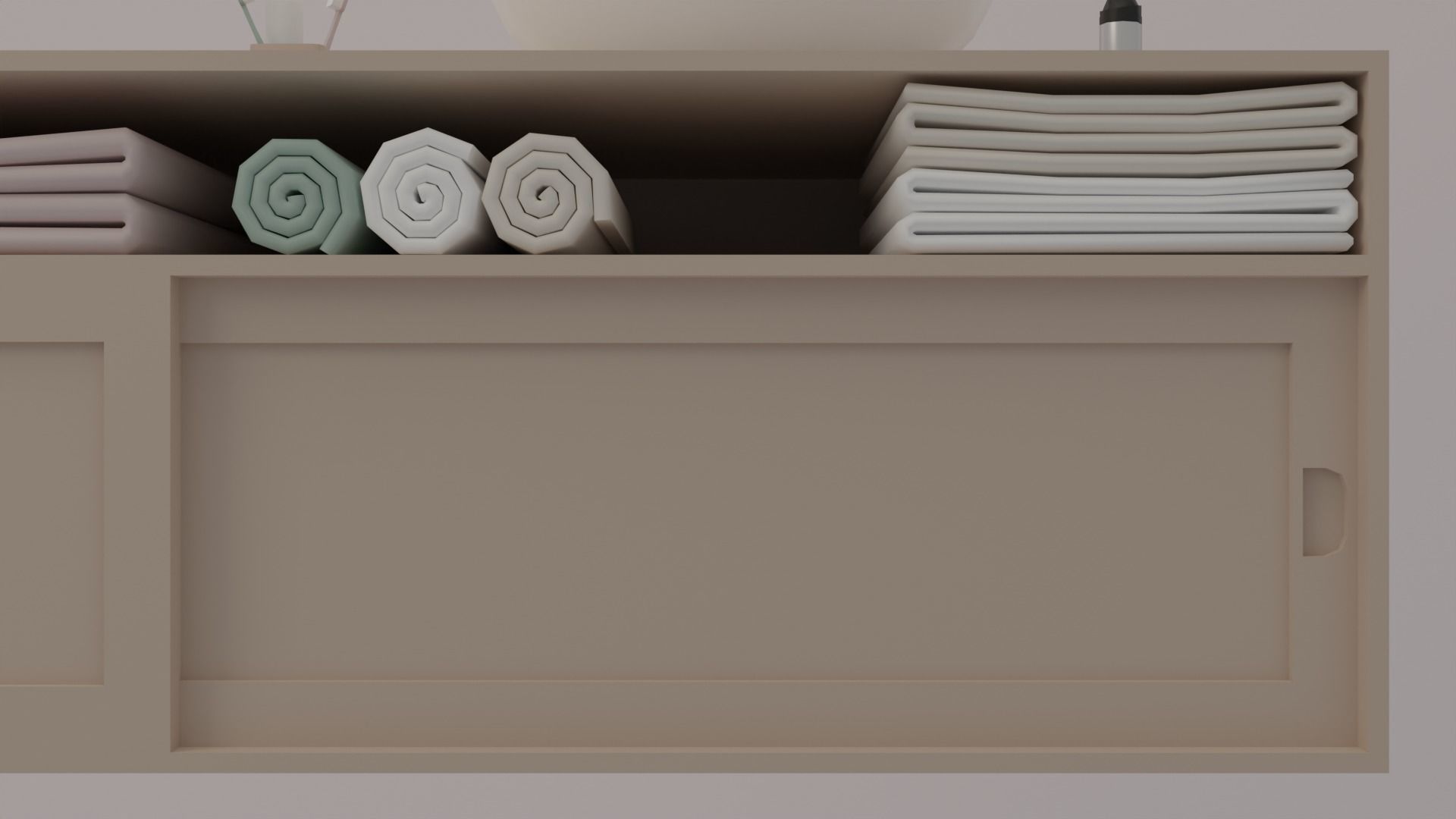 Bathroom Low-poly 3D model_15