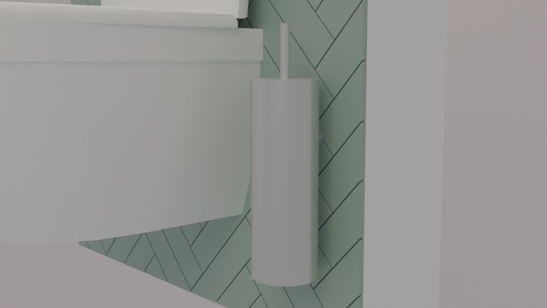 Bathroom Low-poly 3D model_11