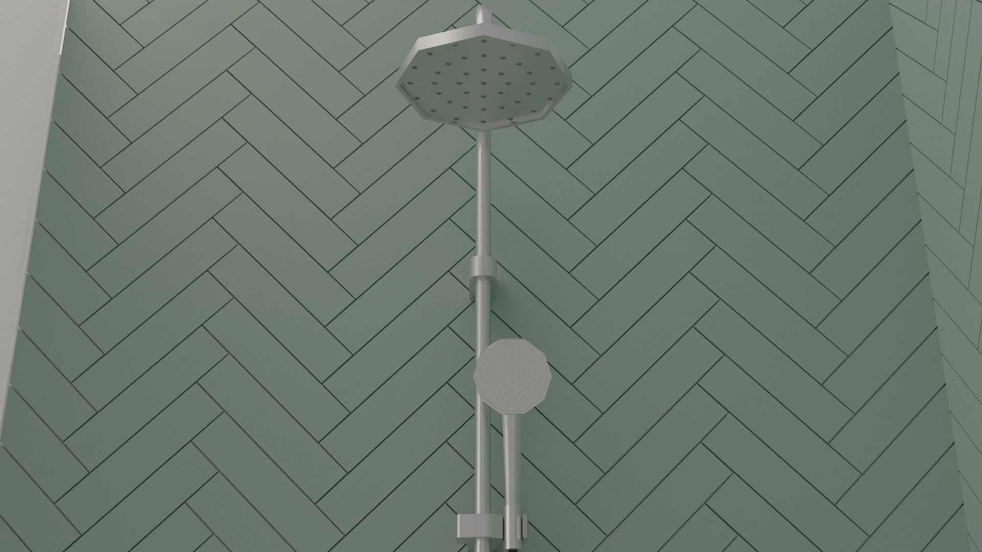 Bathroom Low-poly 3D model_28