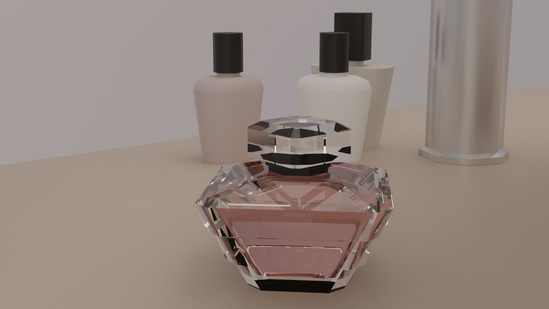 Bathroom Low-poly 3D model_19