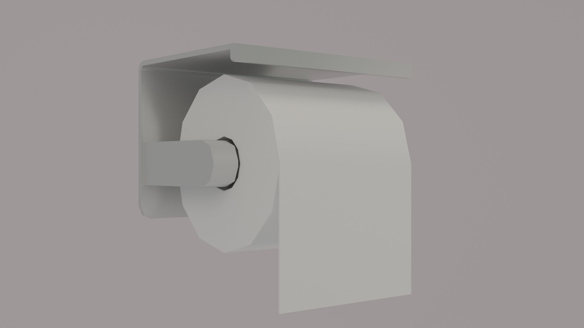 Bathroom Low-poly 3D model_6