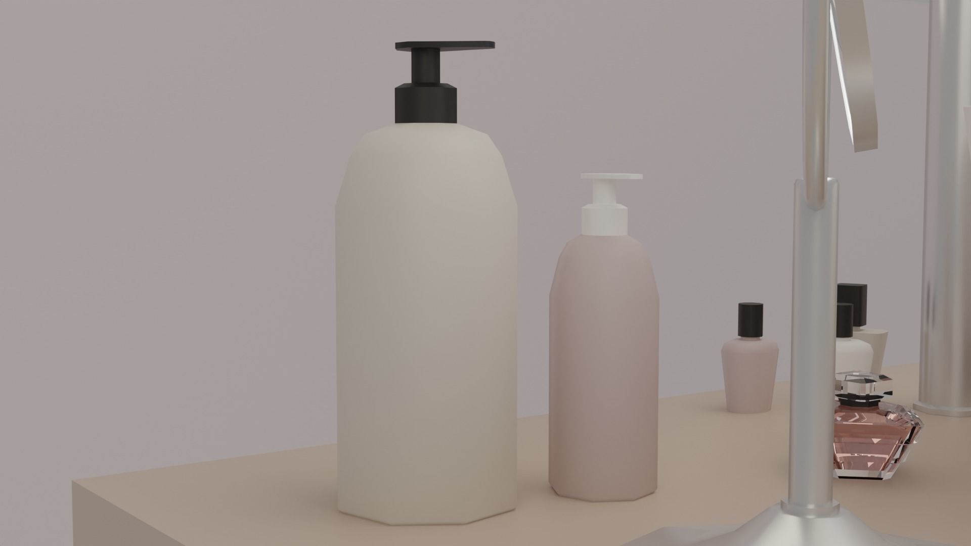 Bathroom Low-poly 3D model_20