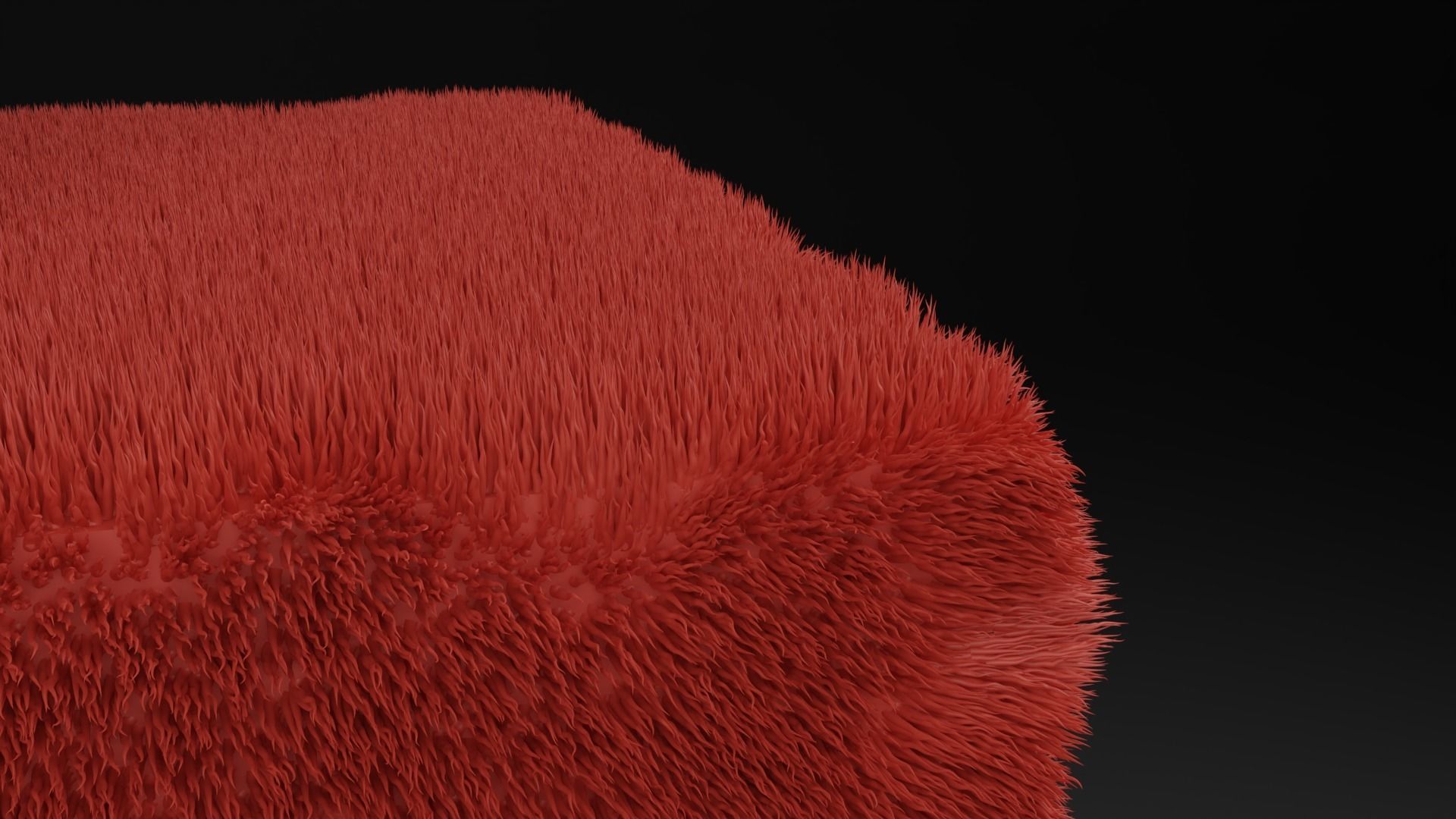 Fur in Blender 3D model_1