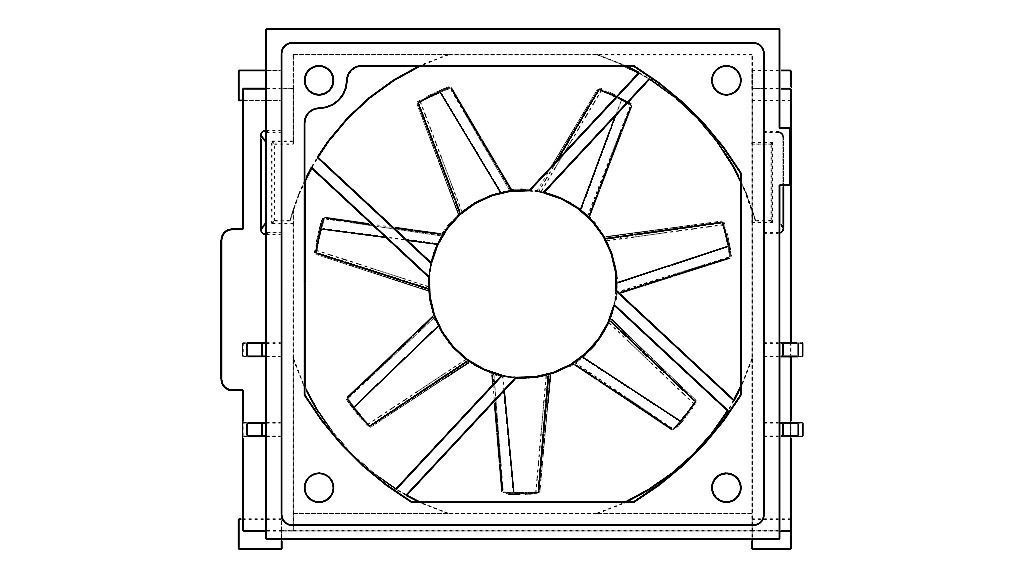 95x95 mm CPU Cooling Fan 3D model_5