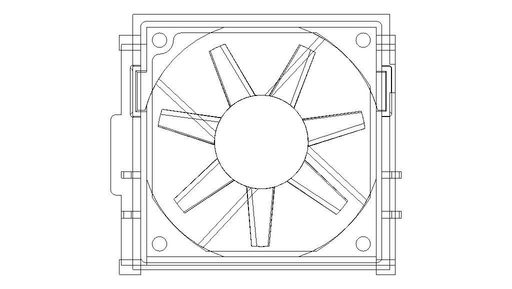 95x95 mm CPU Cooling Fan 3D model_6