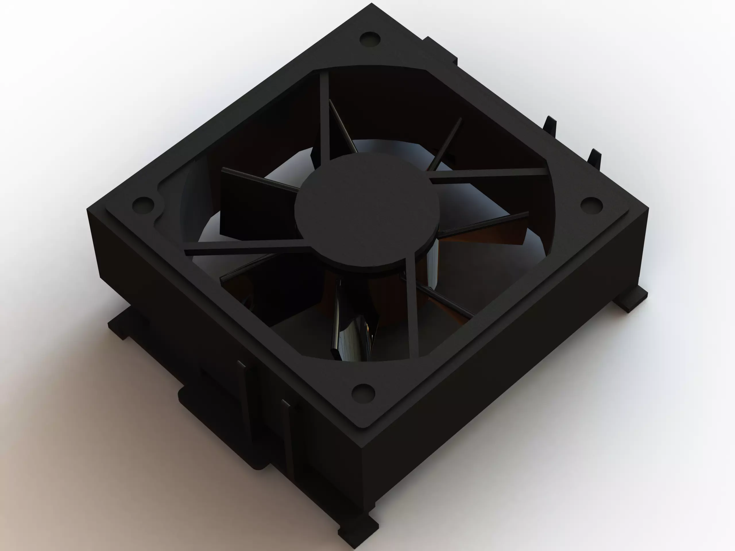 95x95 mm CPU Cooling Fan 3D model_0