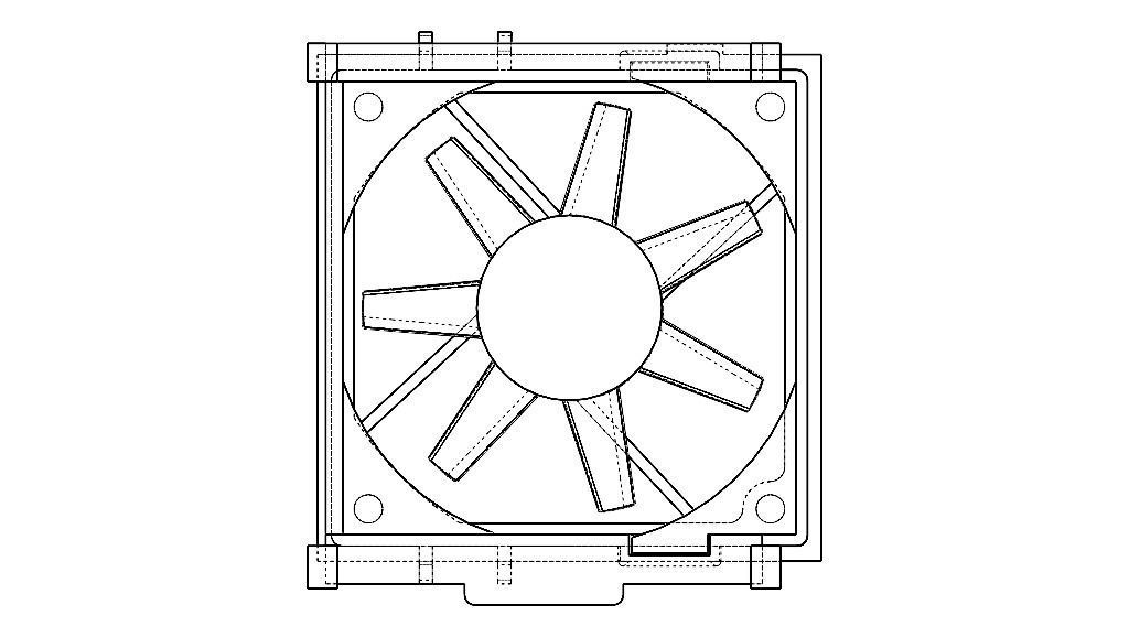 95x95 mm CPU Cooling Fan 3D model_11