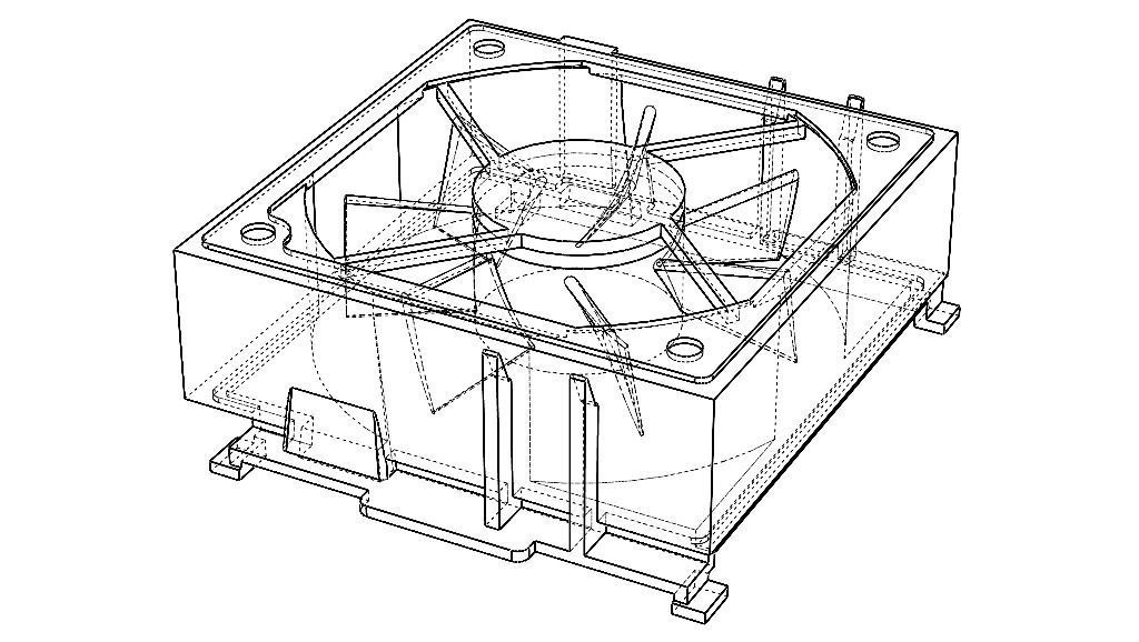 95x95 mm CPU Cooling Fan 3D model_20