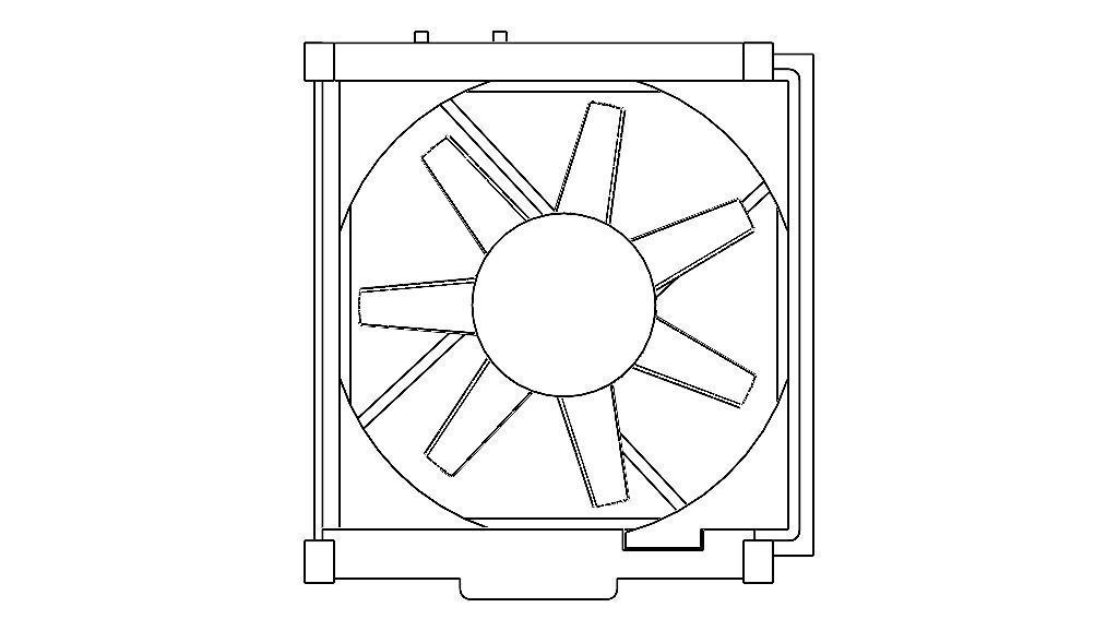 95x95 mm CPU Cooling Fan 3D model_10