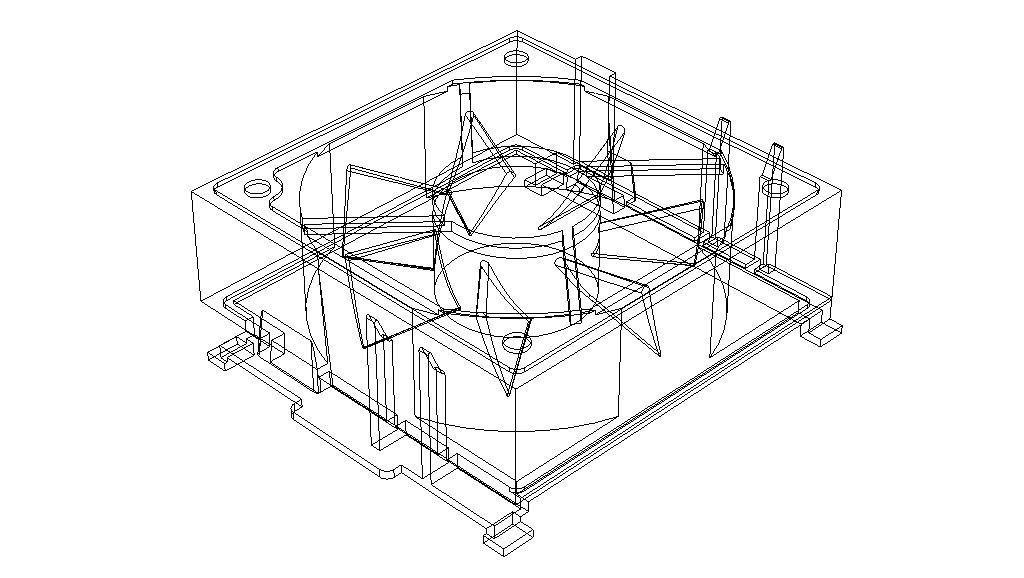 95x95 mm CPU Cooling Fan 3D model_15