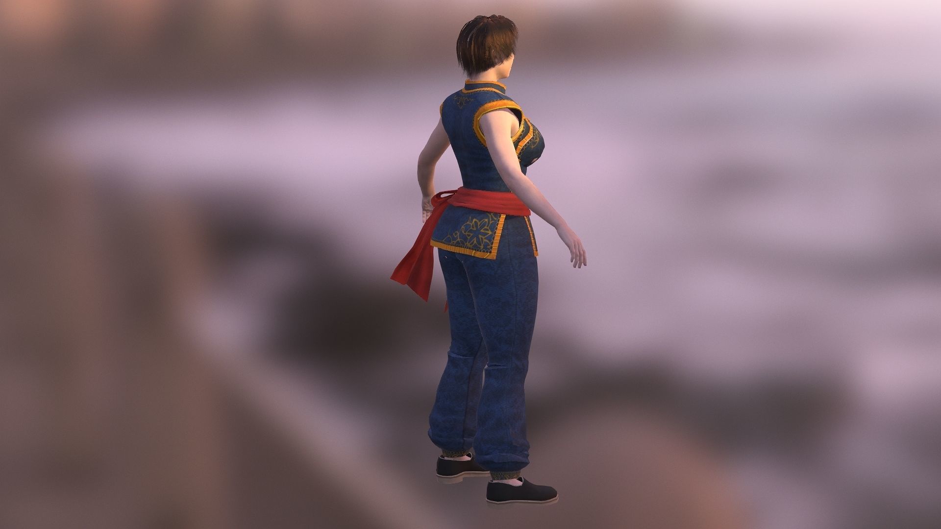 Sophie Lee  Low-poly 3D model_3