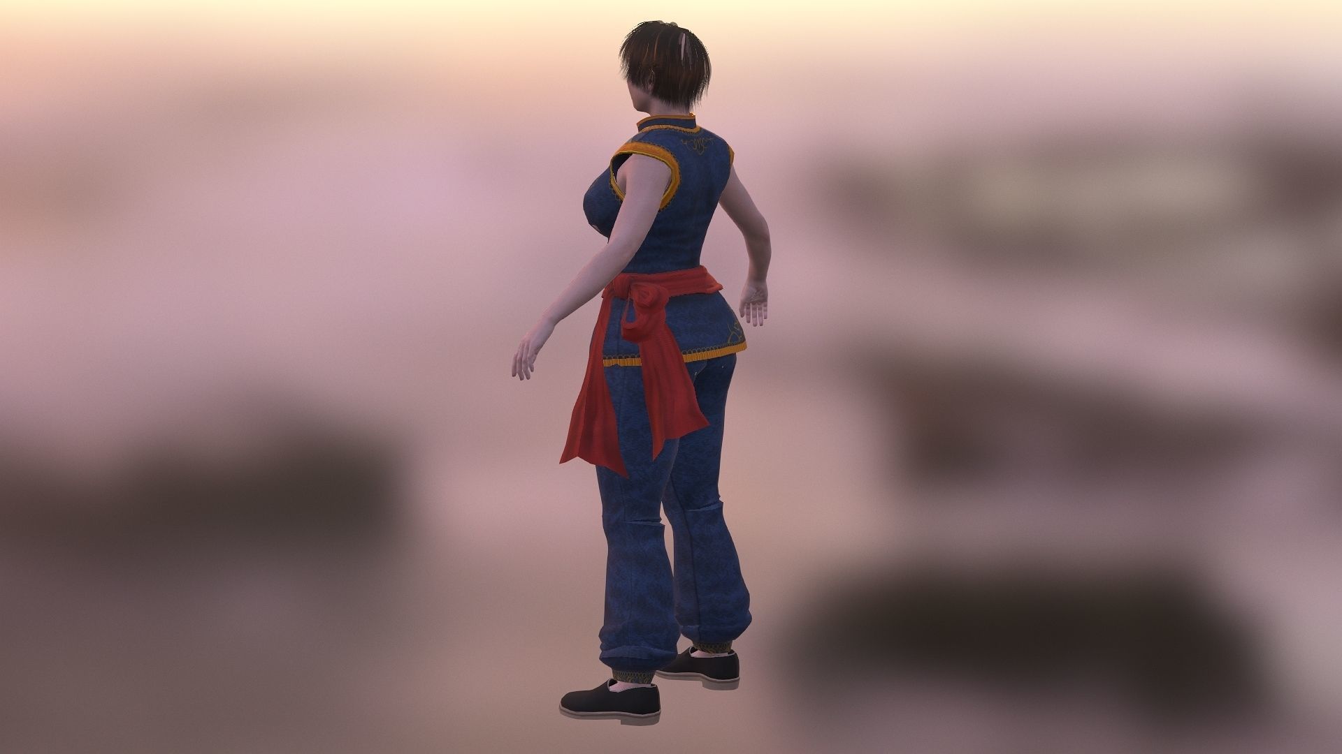 Sophie Lee  Low-poly 3D model_5