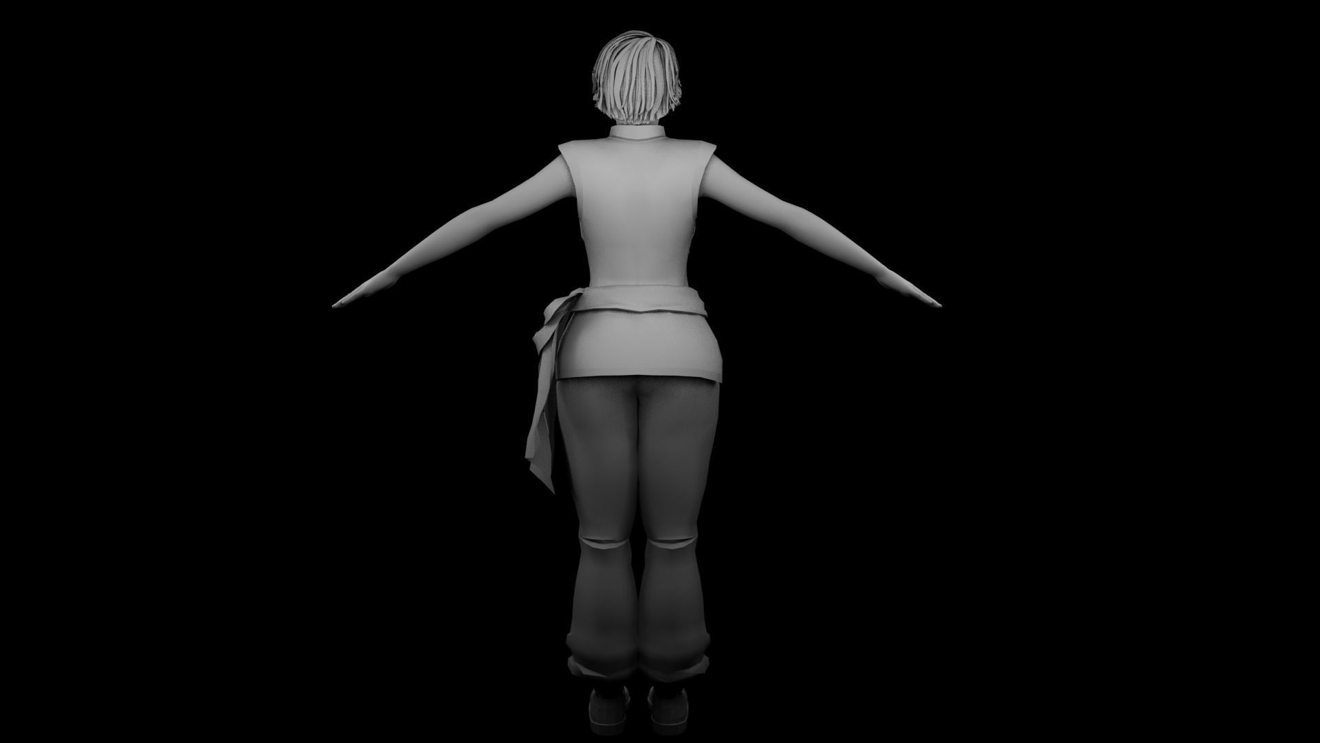 Sophie Lee  Low-poly 3D model_10