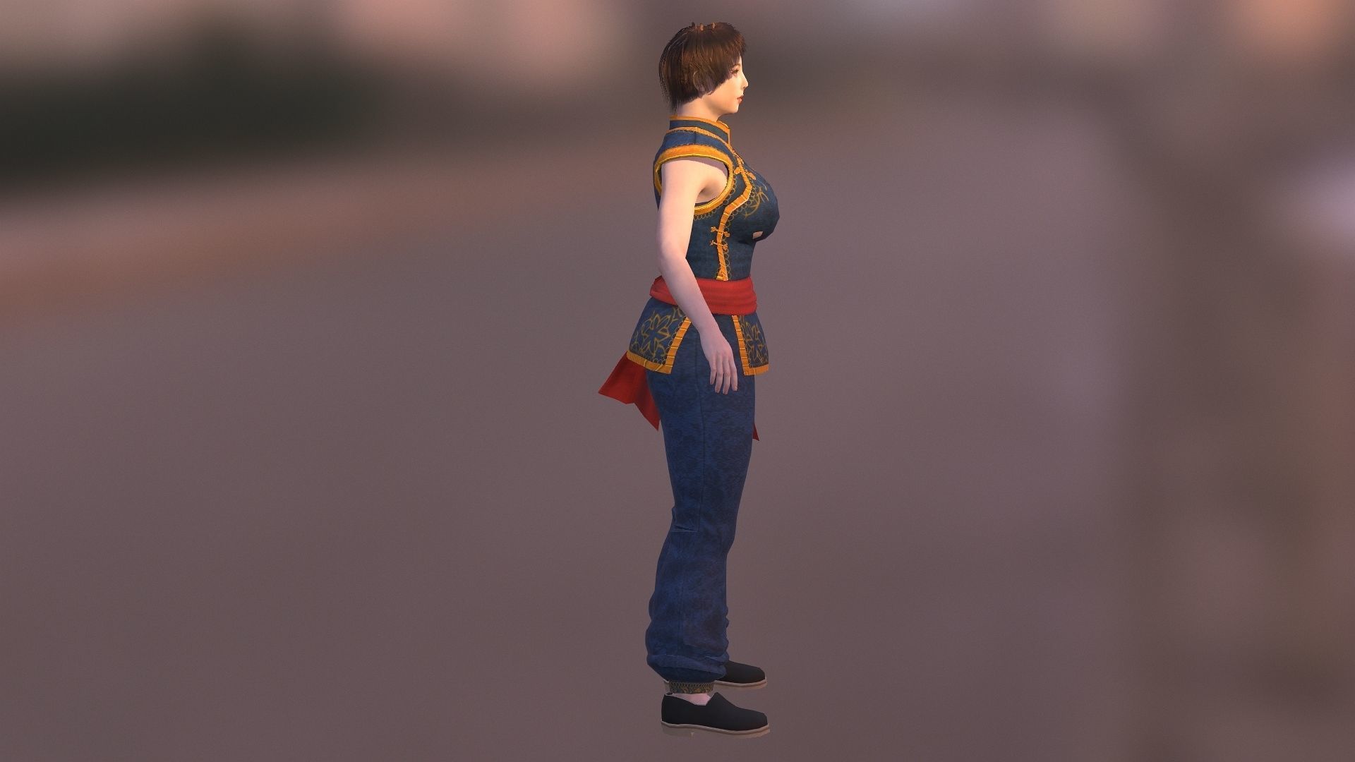 Sophie Lee  Low-poly 3D model_2