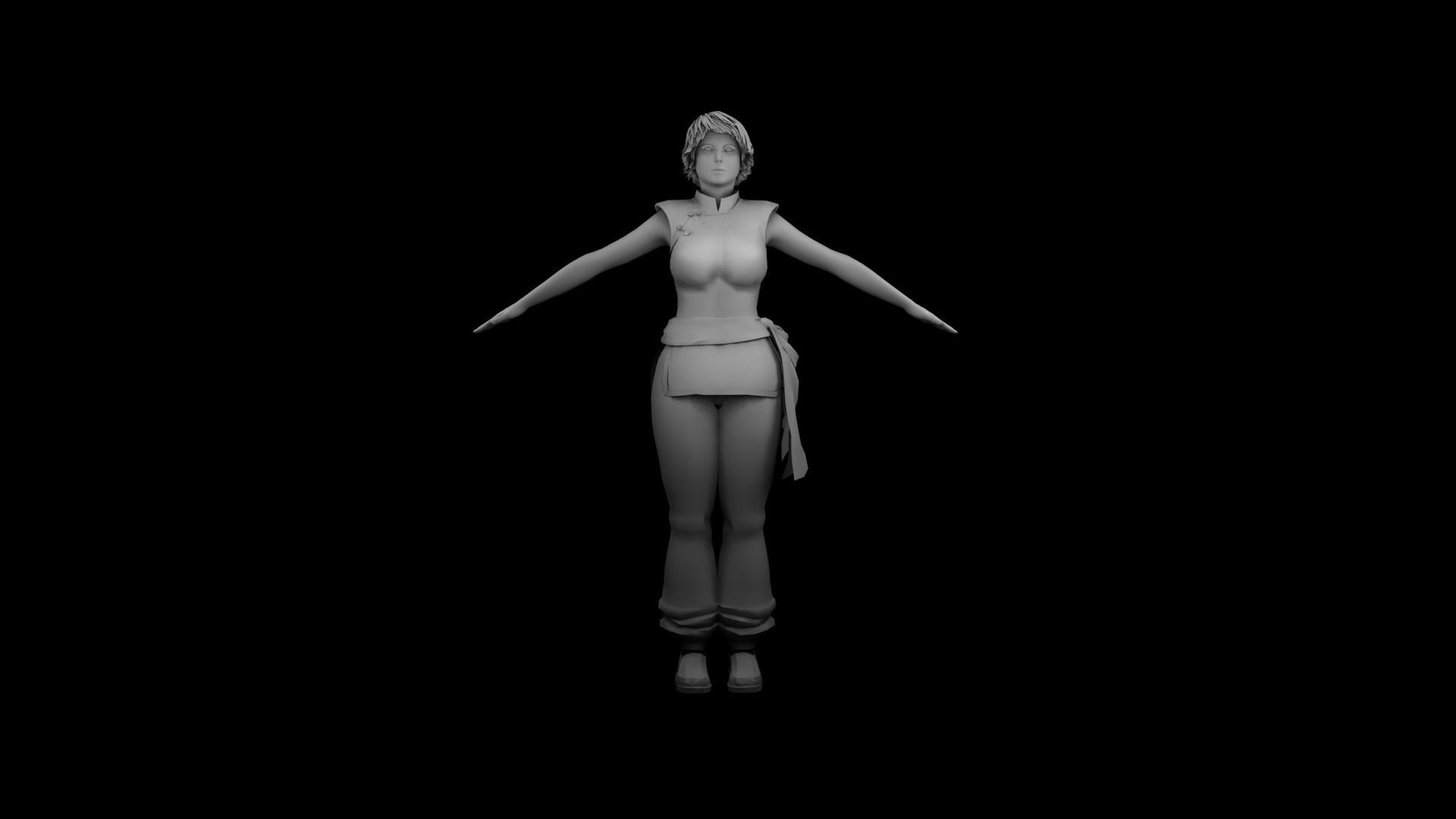 Sophie Lee  Low-poly 3D model_8