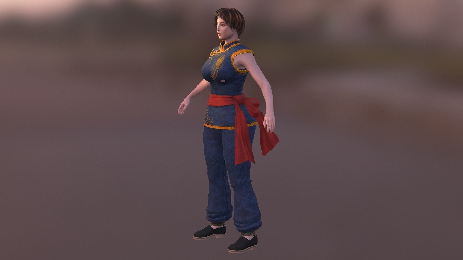 Sophie Lee  Low-poly 3D model_7