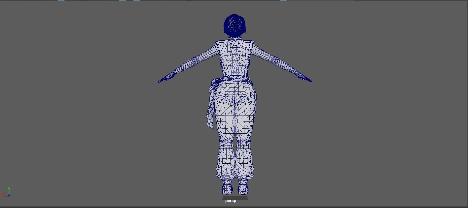 Sophie Lee  Low-poly 3D model_15