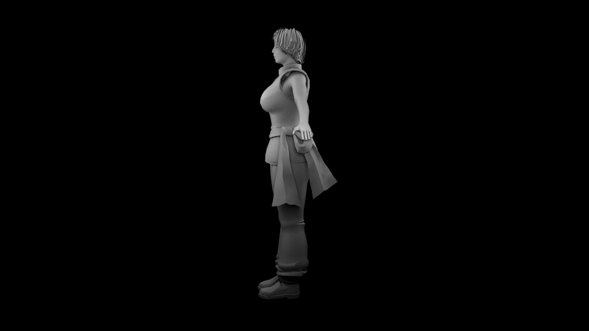 Sophie Lee  Low-poly 3D model_11