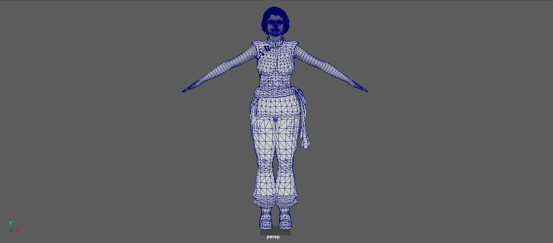 Sophie Lee  Low-poly 3D model_13