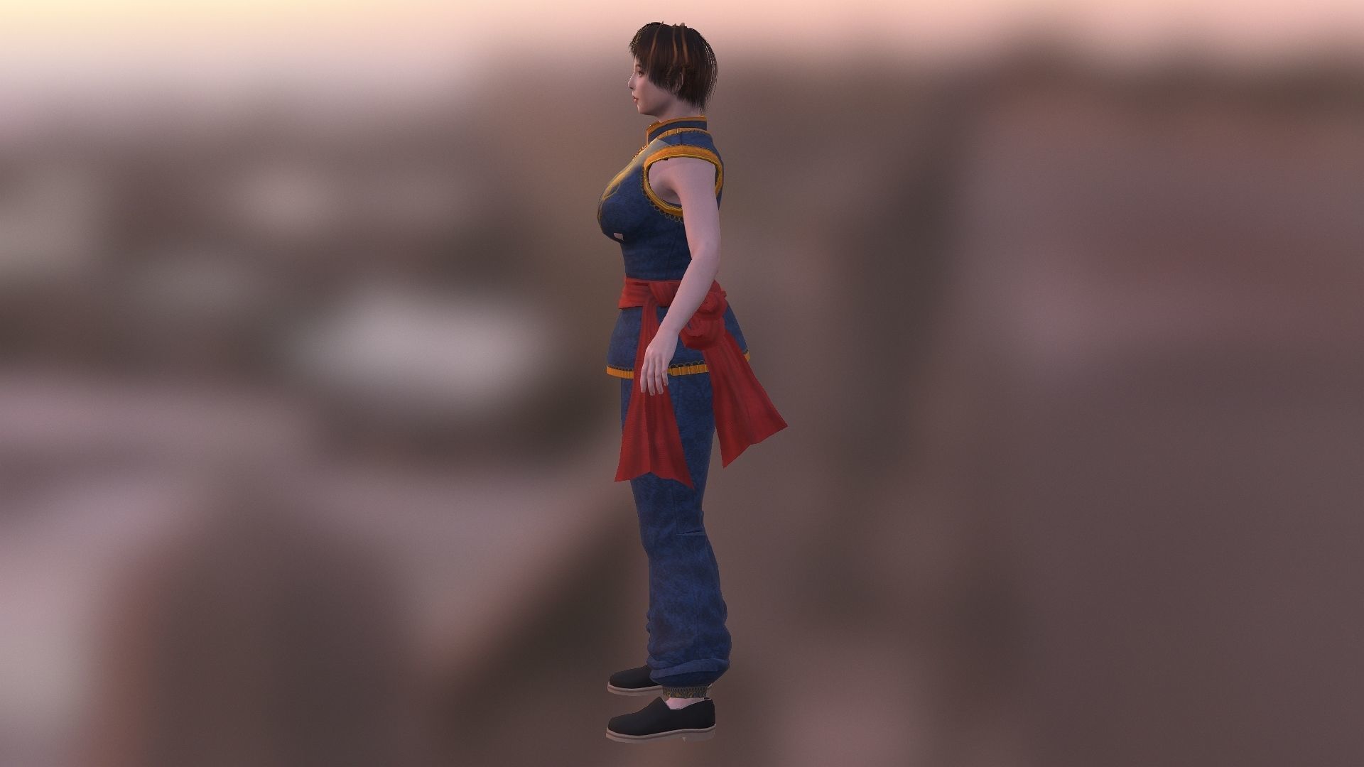 Sophie Lee  Low-poly 3D model_6