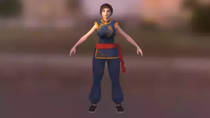Sophie Lee  Low-poly 3D model