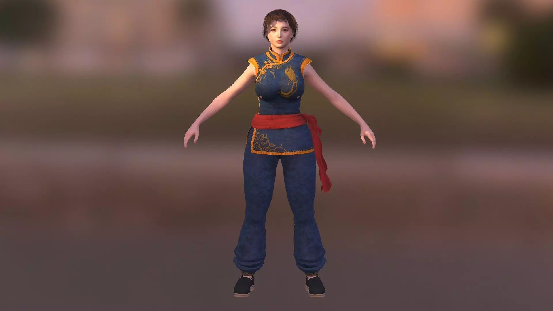 Sophie Lee  Low-poly 3D model_0
