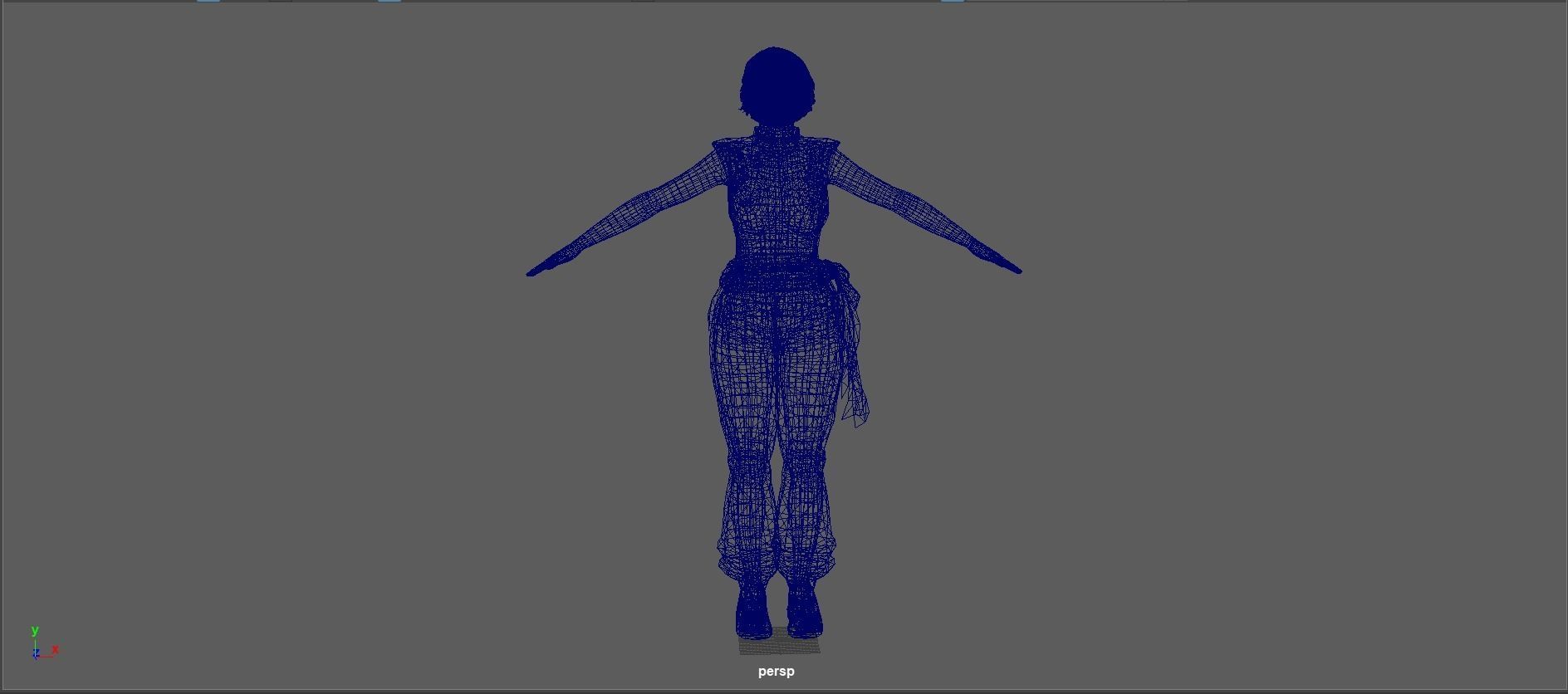 Sophie Lee  Low-poly 3D model_17