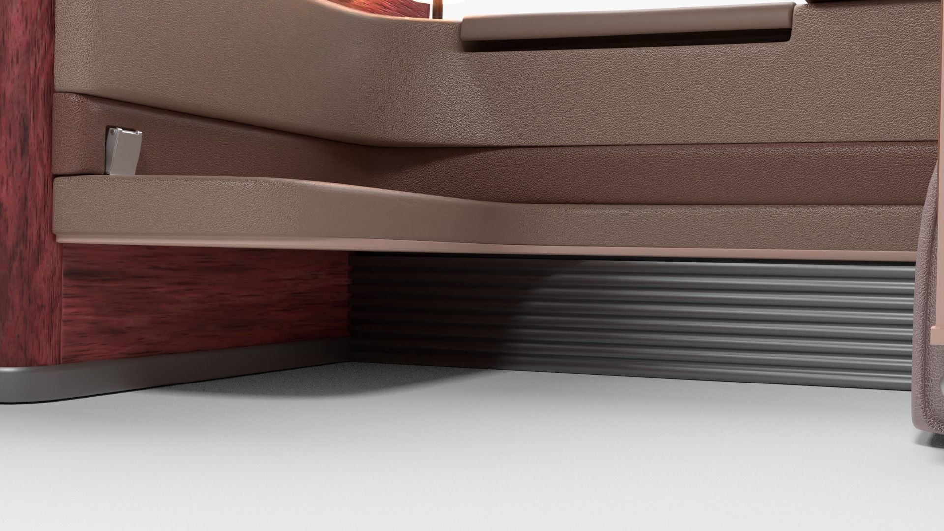 Luxury plane seat Low-poly 3D model_6