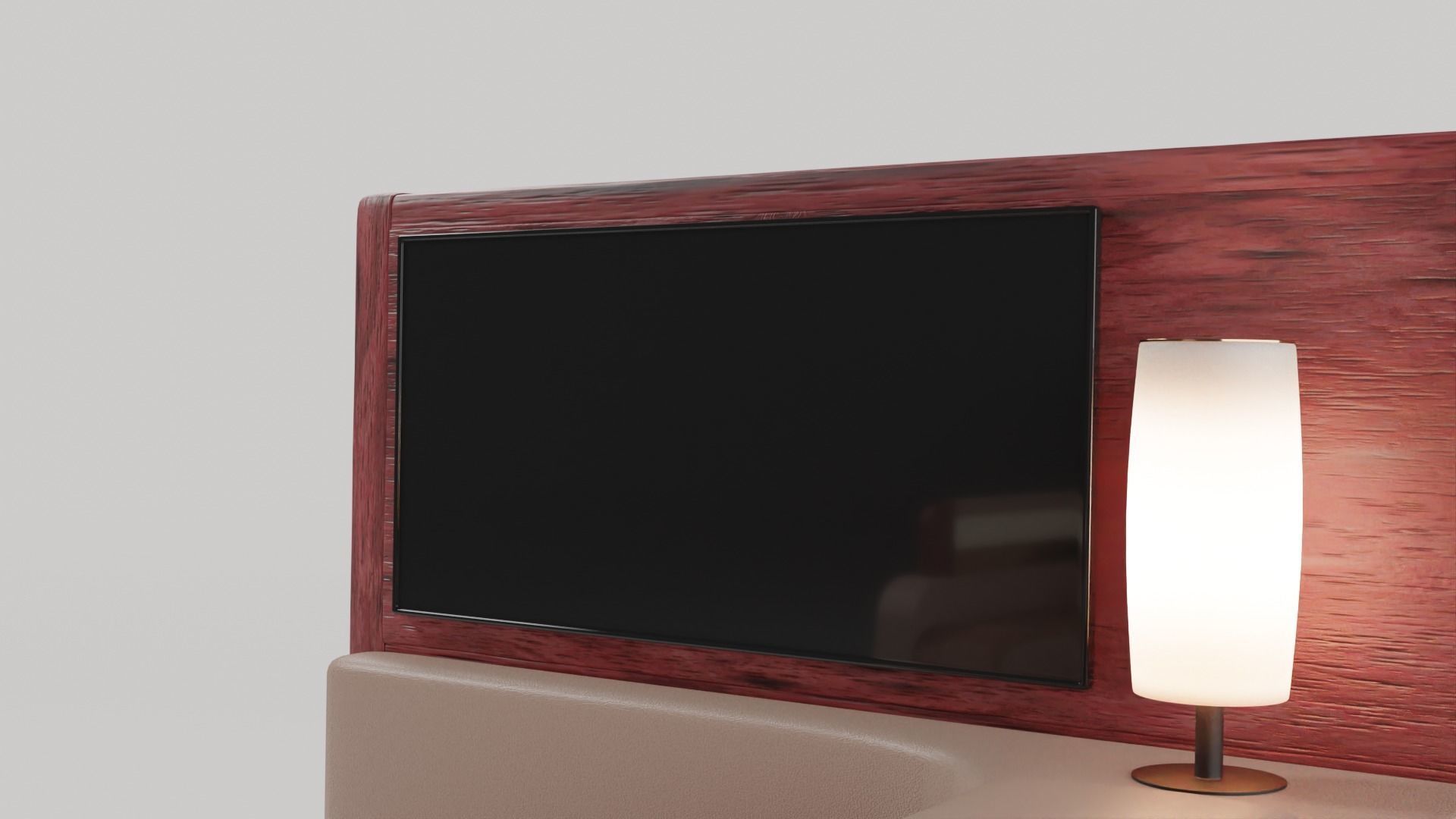 Luxury plane seat Low-poly 3D model_4