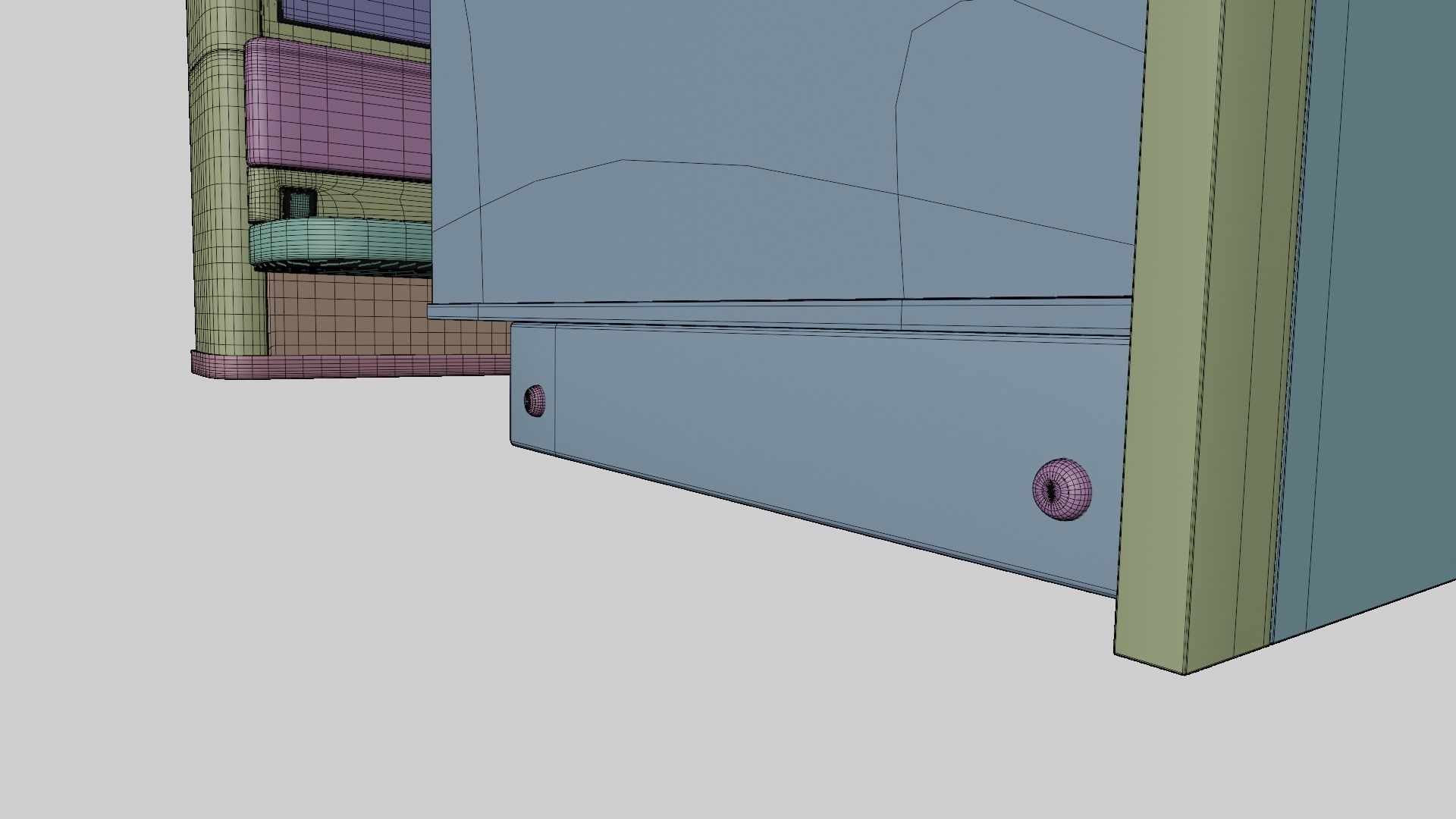 Luxury plane seat Low-poly 3D model_11