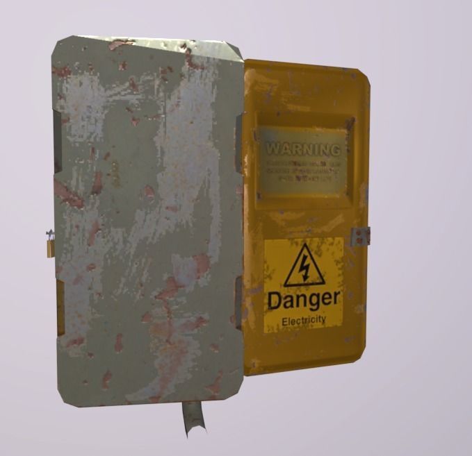 Panel Switch Low-poly 3D model_4