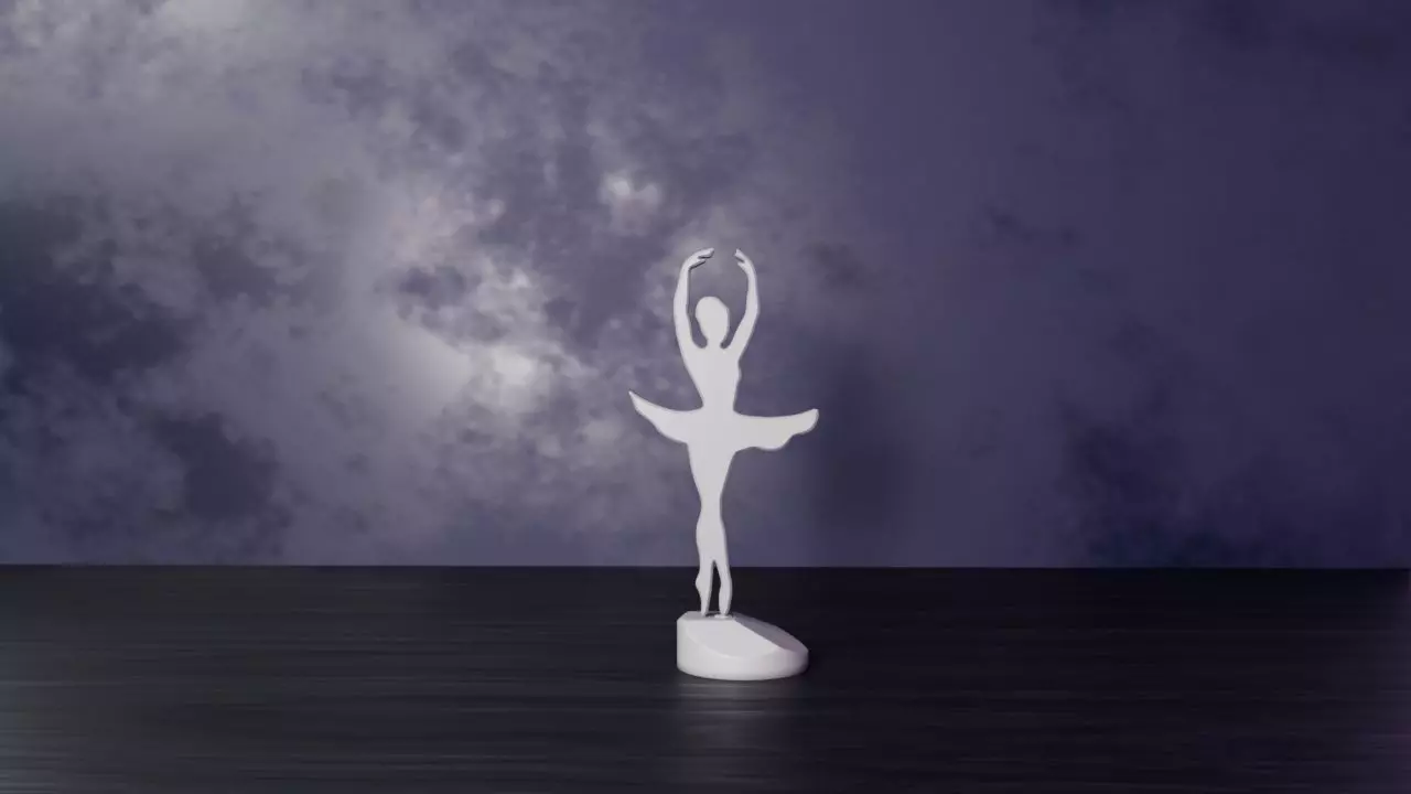 BALLERINA DANCER 02 DESK DECORATION 3D print model