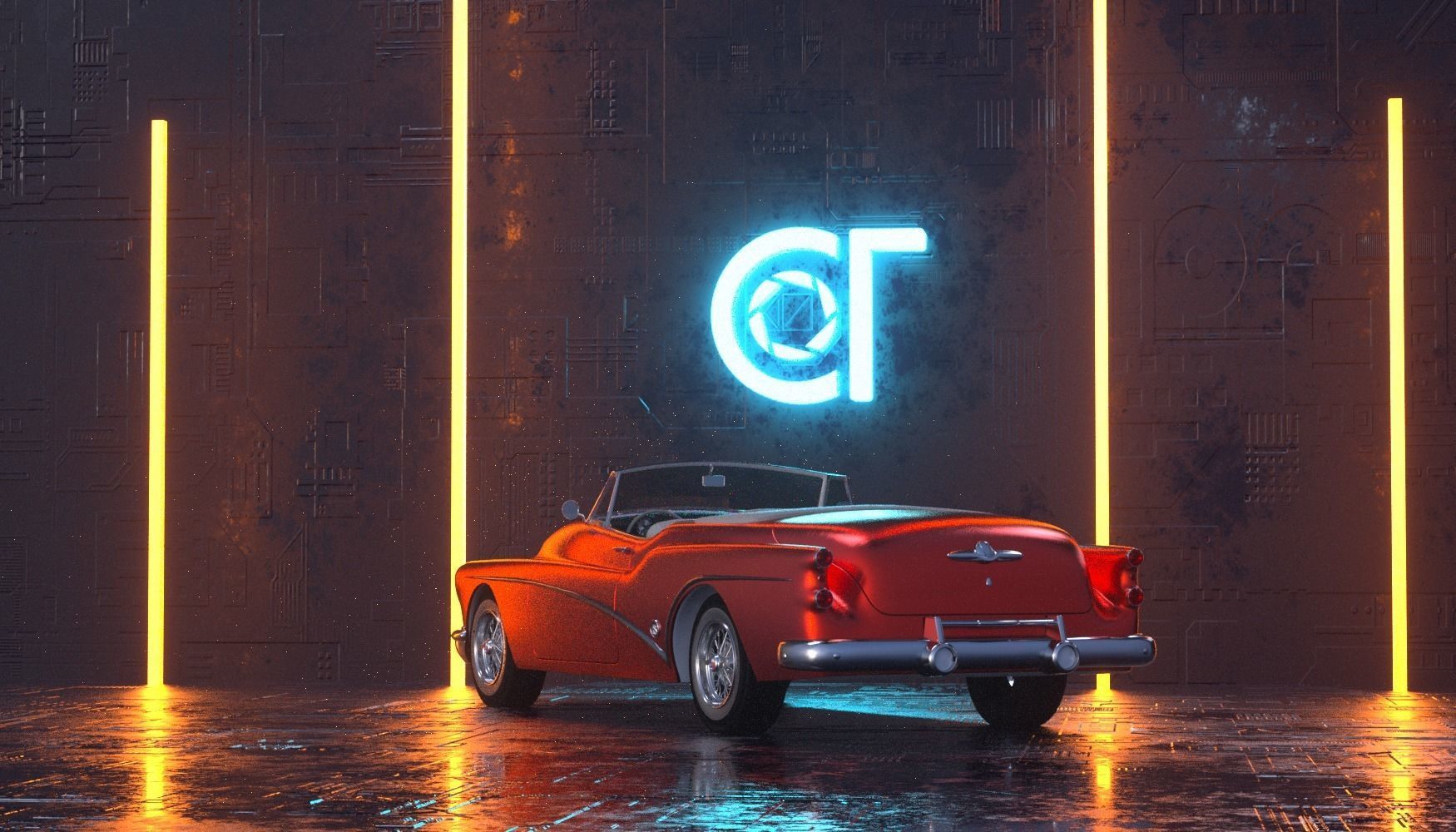 Buick Skylark Convertible 1953 3D model 3D model_3