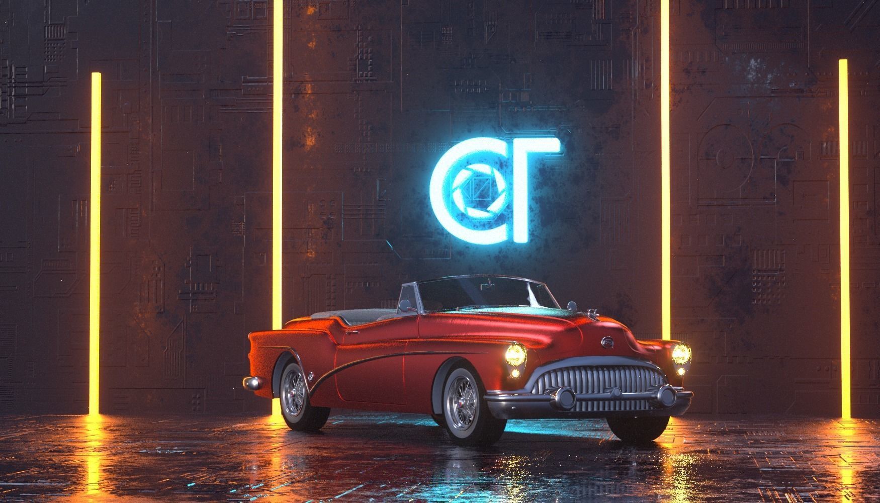 Buick Skylark Convertible 1953 3D model 3D model_5