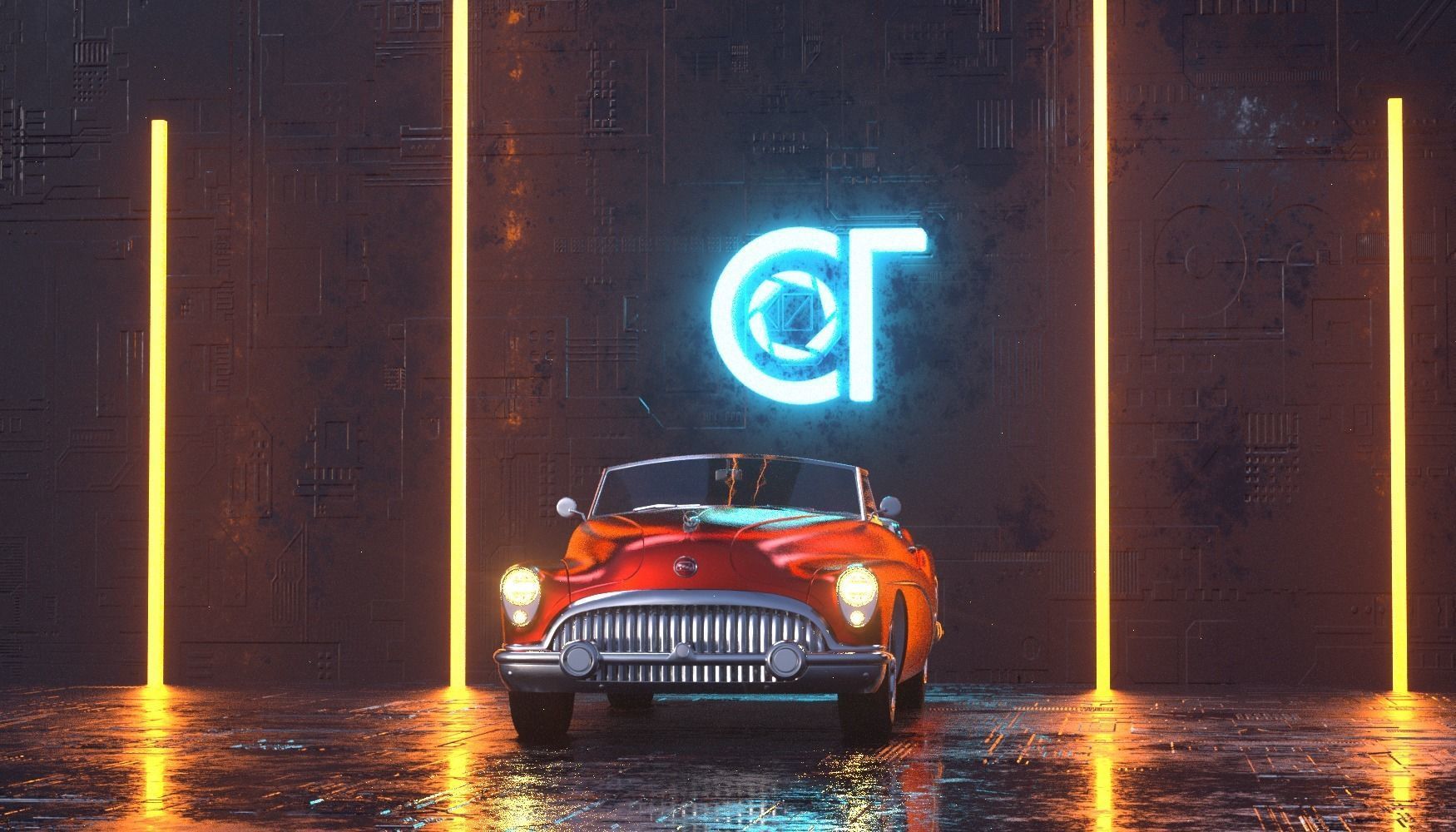 Buick Skylark Convertible 1953 3D model 3D model_1