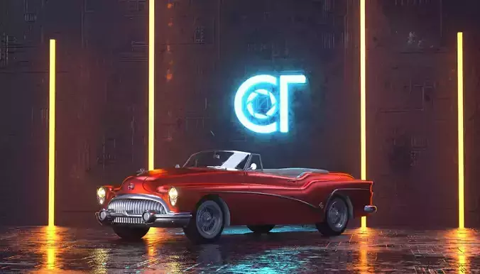 Buick Skylark Convertible 1953 3D model