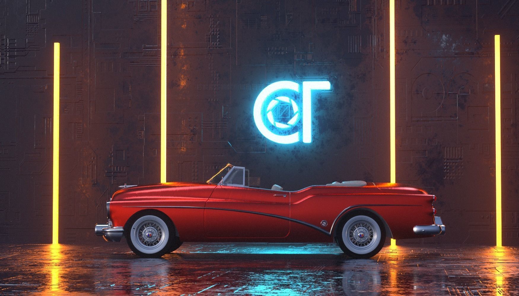 Buick Skylark Convertible 1953 3D model 3D model_2