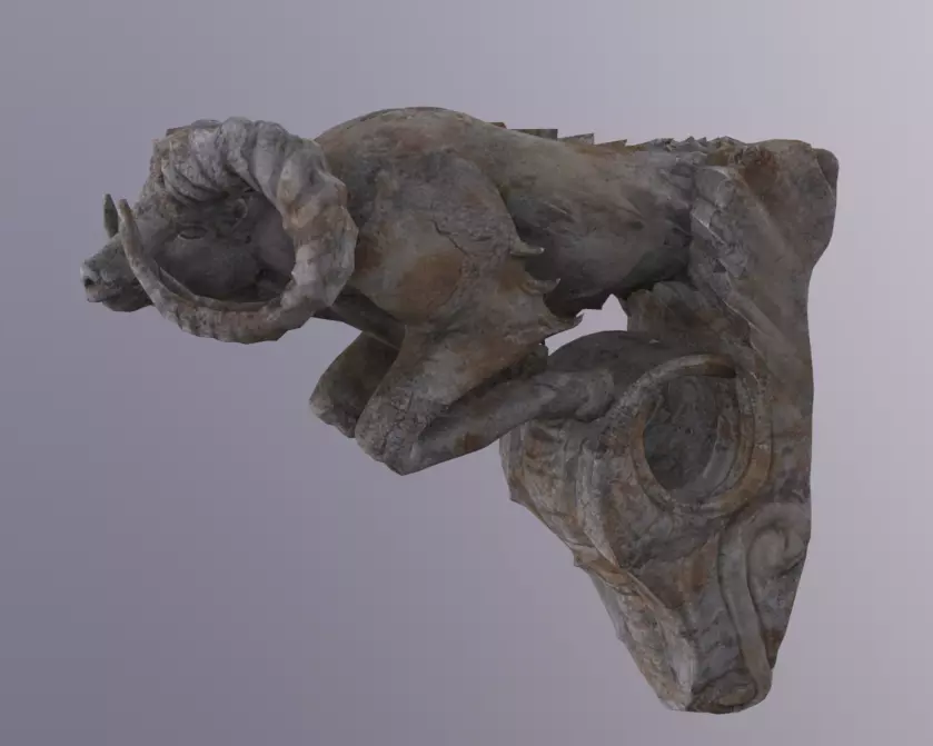 Gargoyles Low-poly 3D model_0