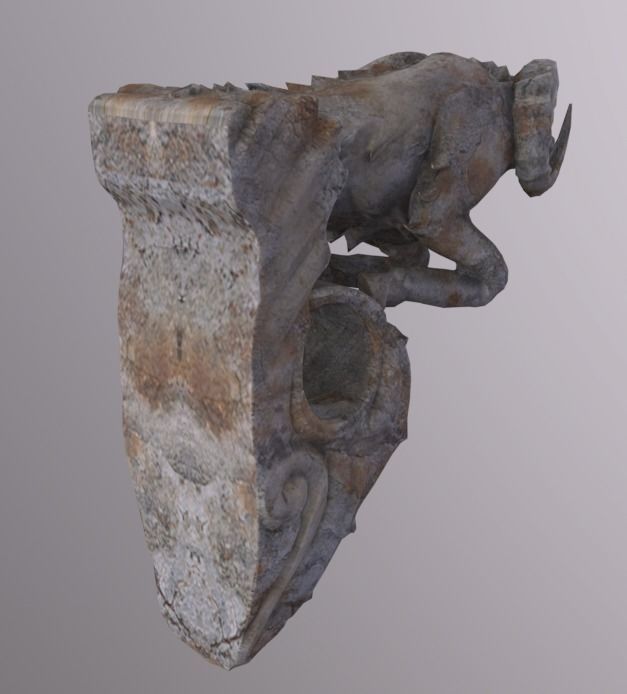 Gargoyles Low-poly 3D model_3