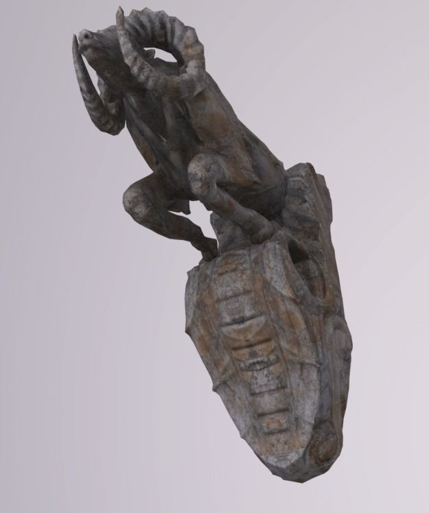 Gargoyles Low-poly 3D model_5