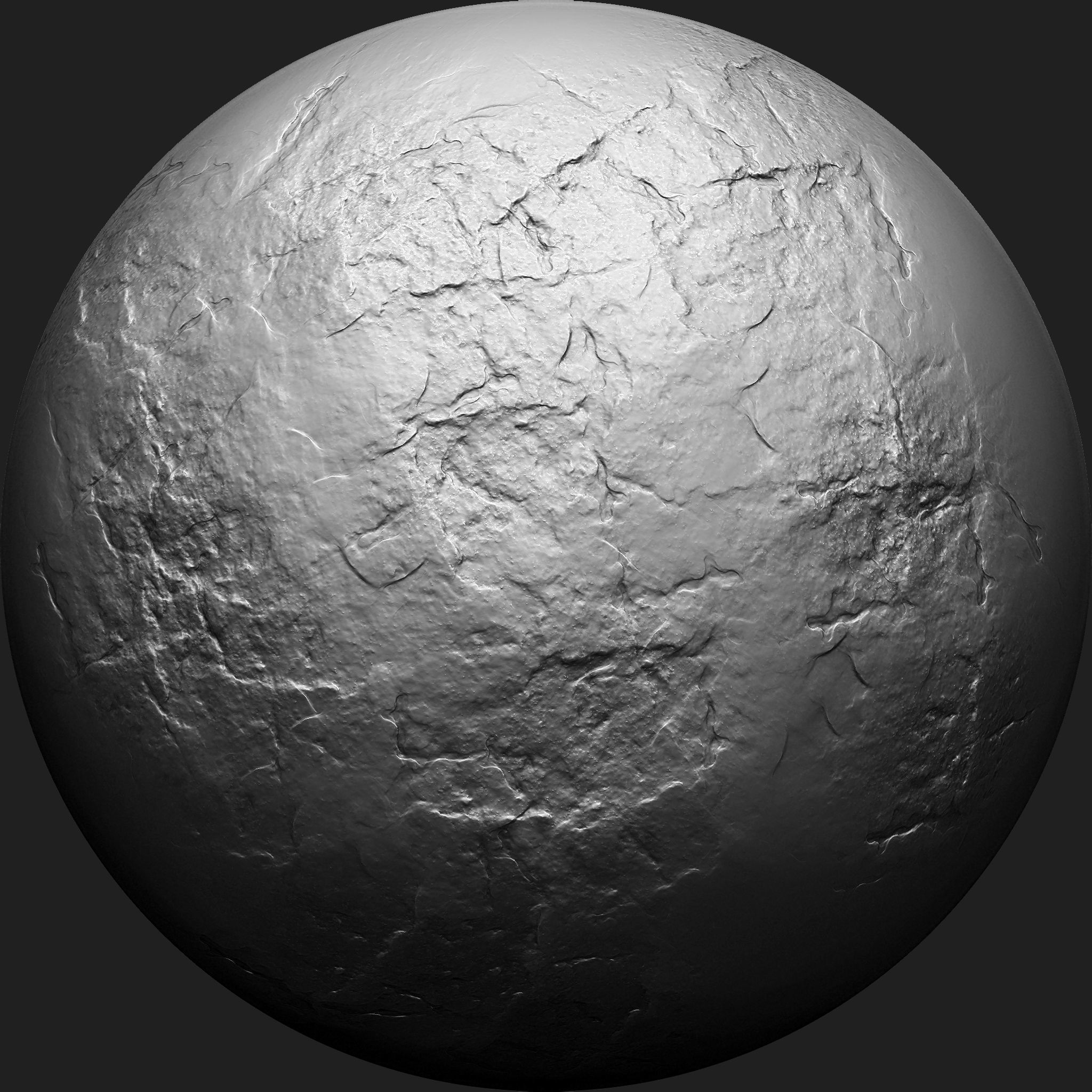 Stone Detail Brushes for Zbrush Low-poly 3D model_16