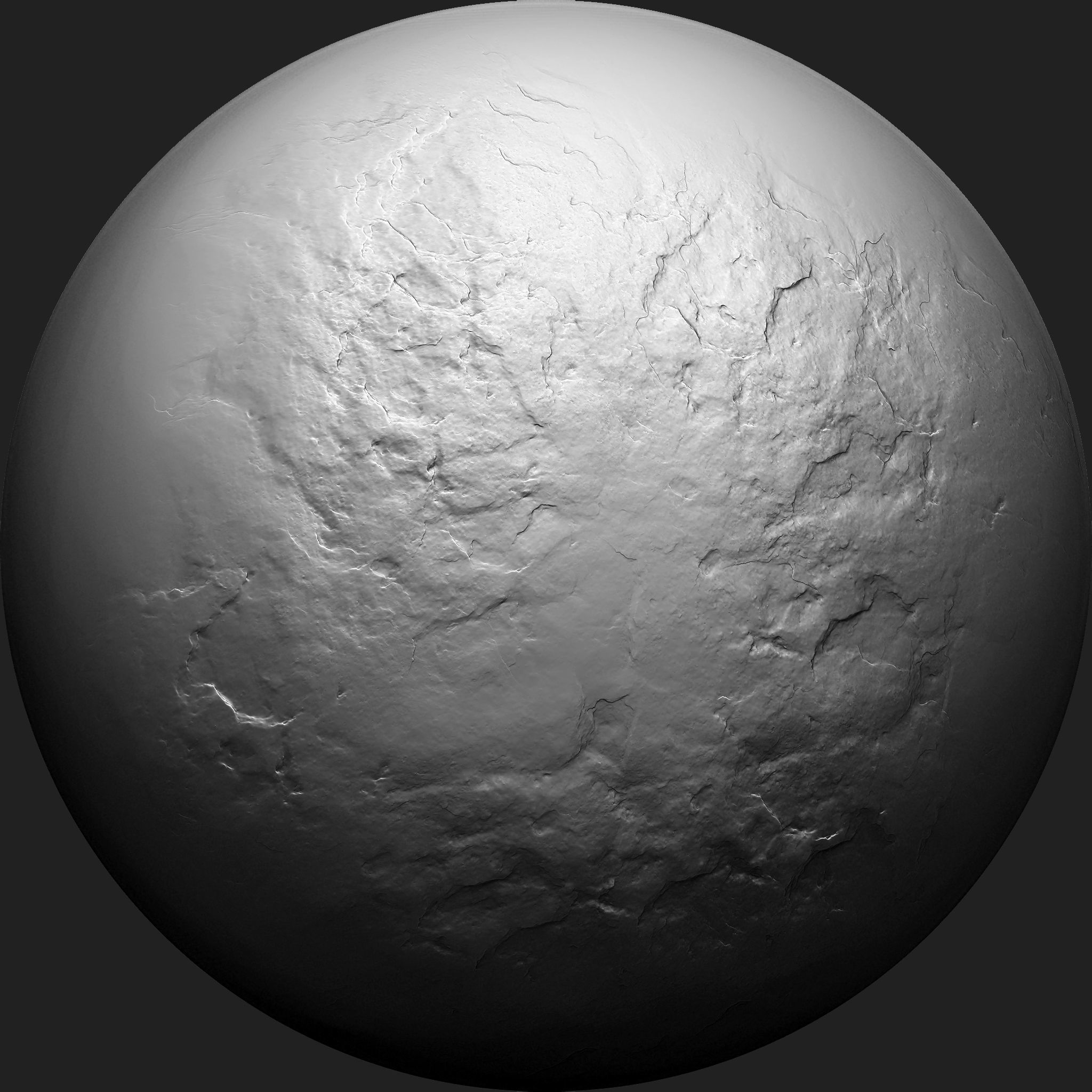 Stone Detail Brushes for Zbrush Low-poly 3D model_12