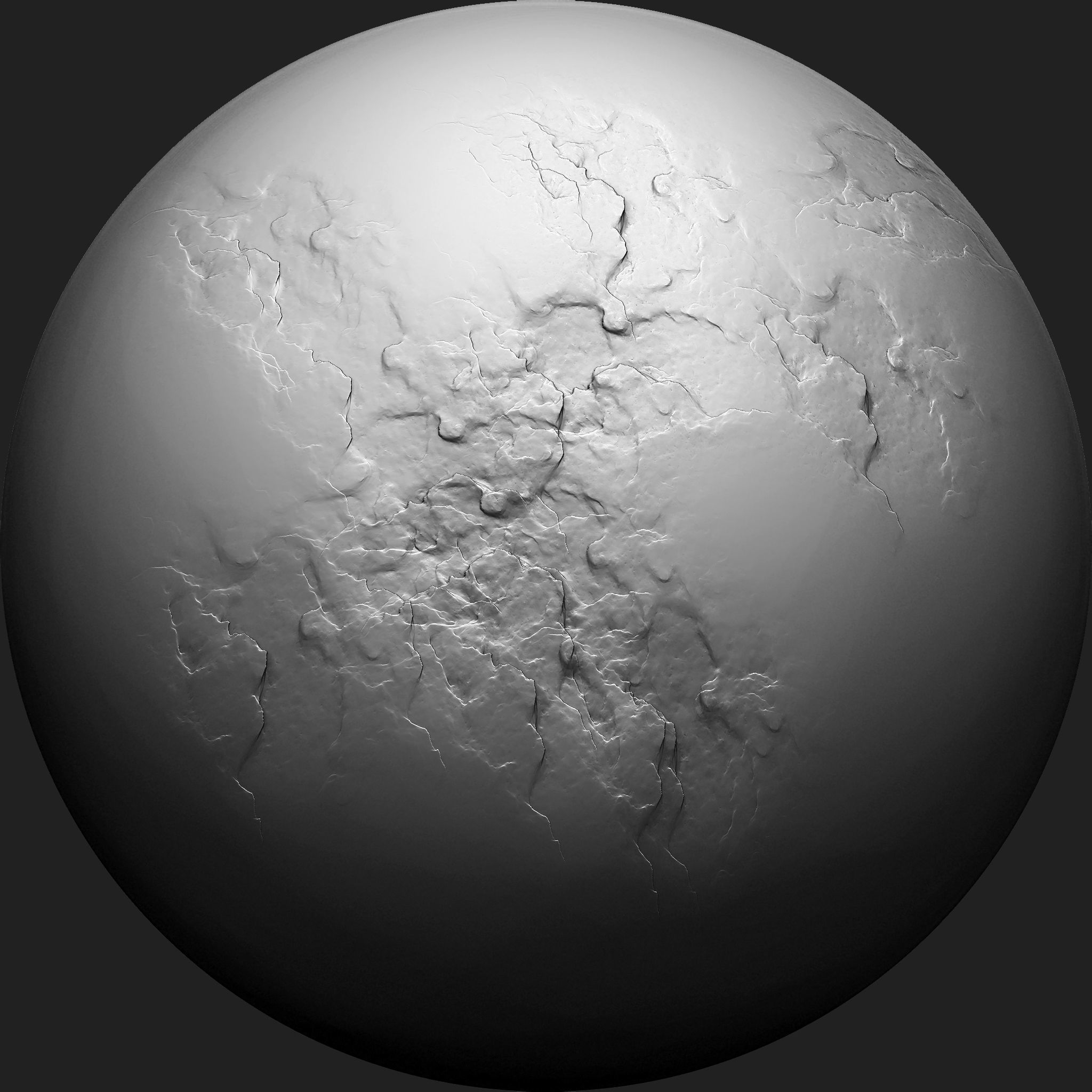 Stone Detail Brushes for Zbrush Low-poly 3D model_8