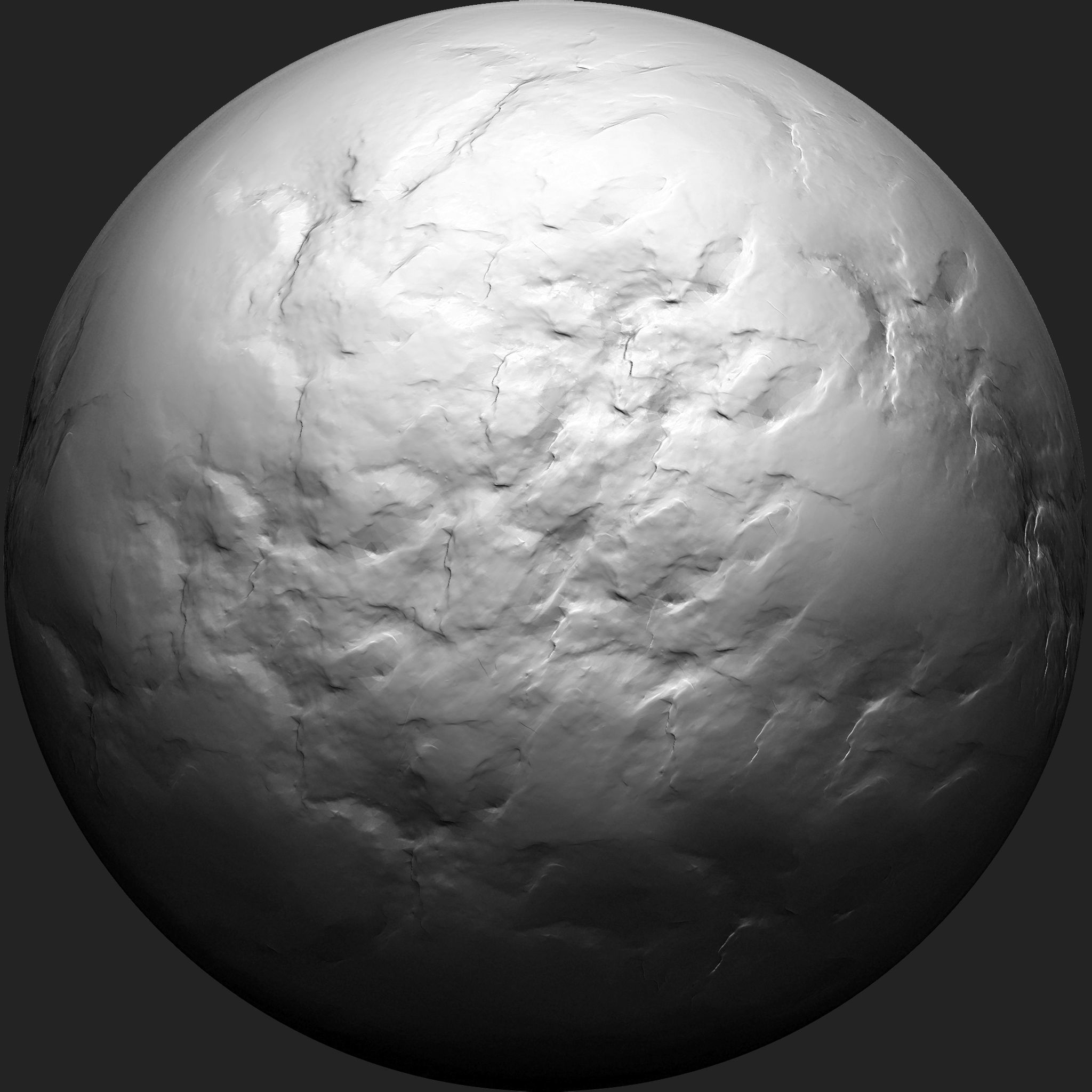 Stone Detail Brushes for Zbrush Low-poly 3D model_11