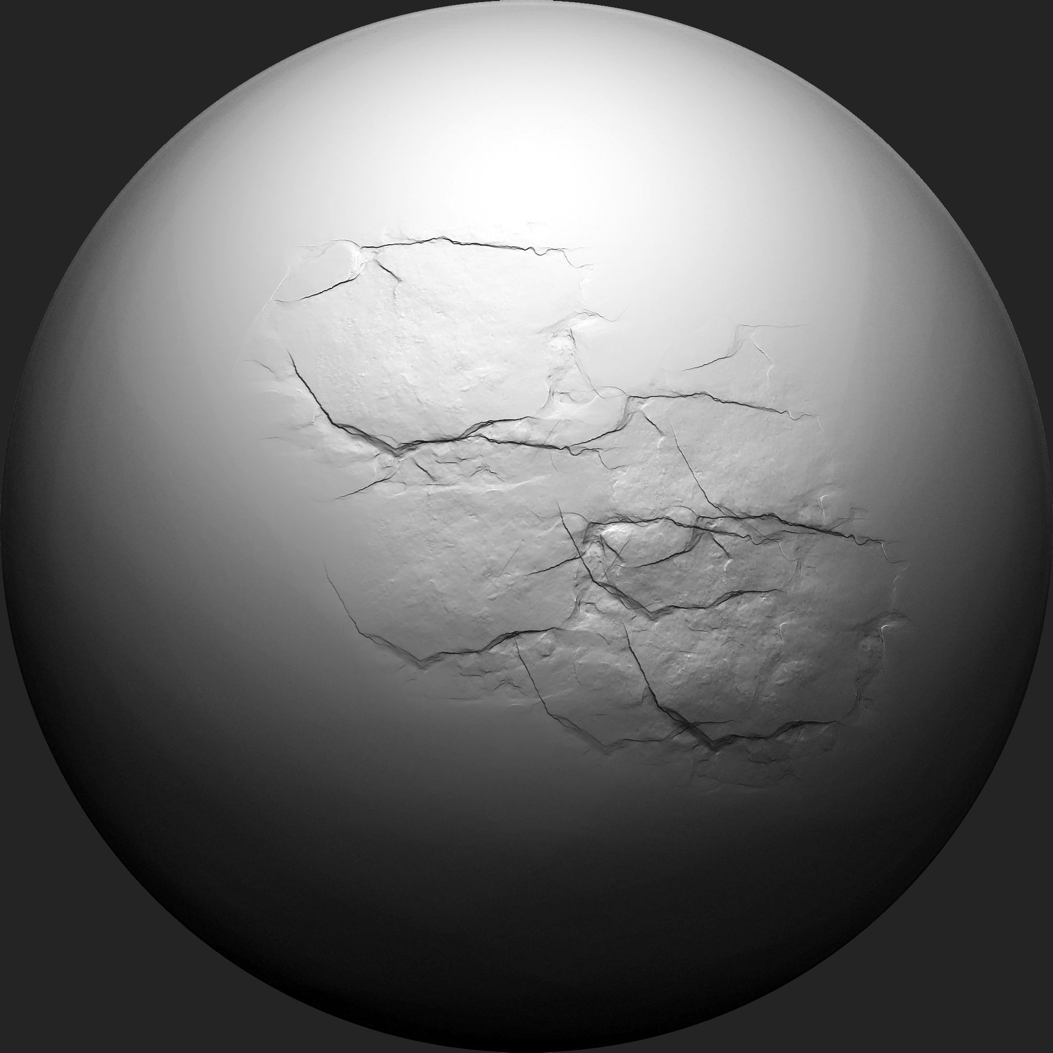 Stone Detail Brushes for Zbrush Low-poly 3D model_5