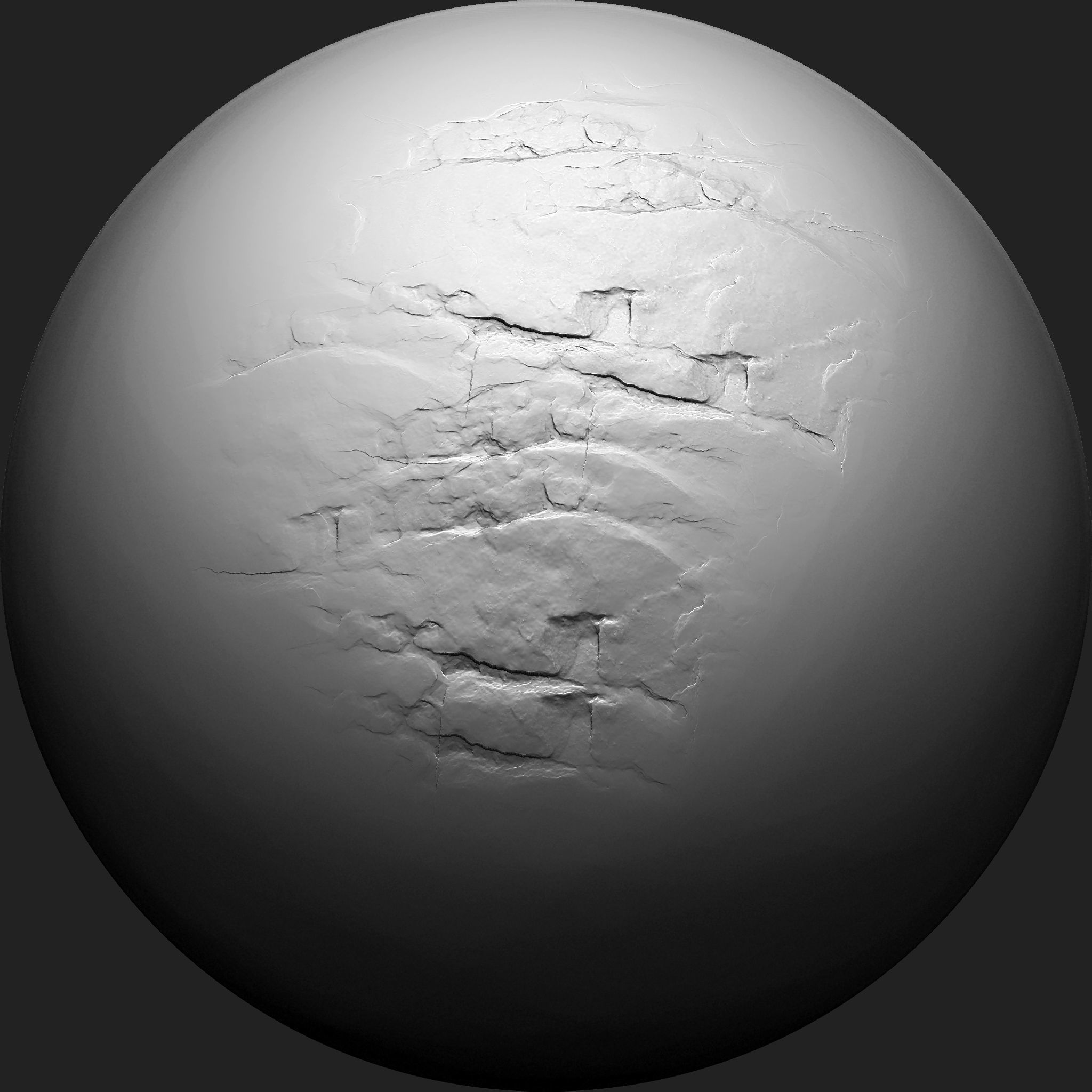 Stone Detail Brushes for Zbrush Low-poly 3D model_6