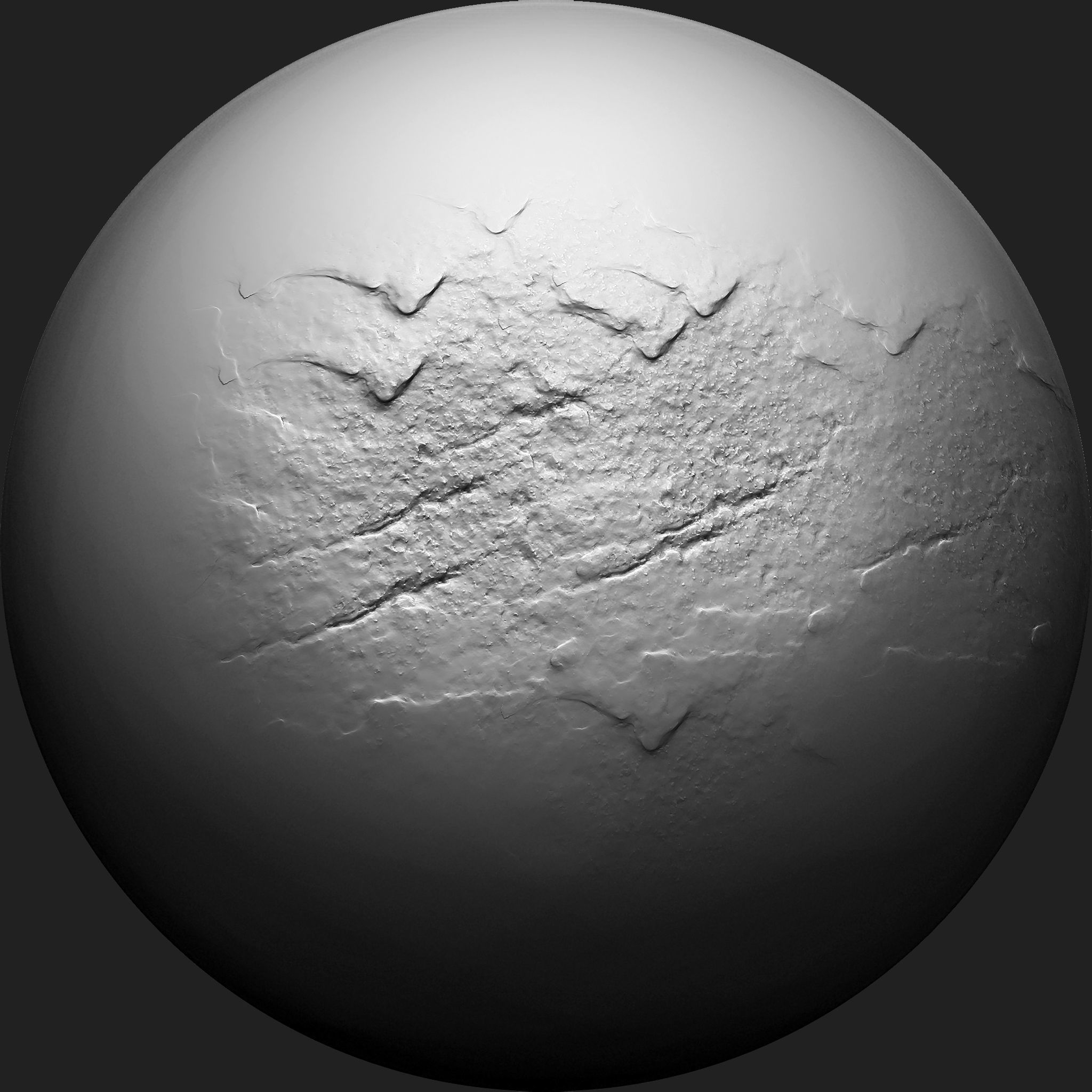 Stone Detail Brushes for Zbrush Low-poly 3D model_9