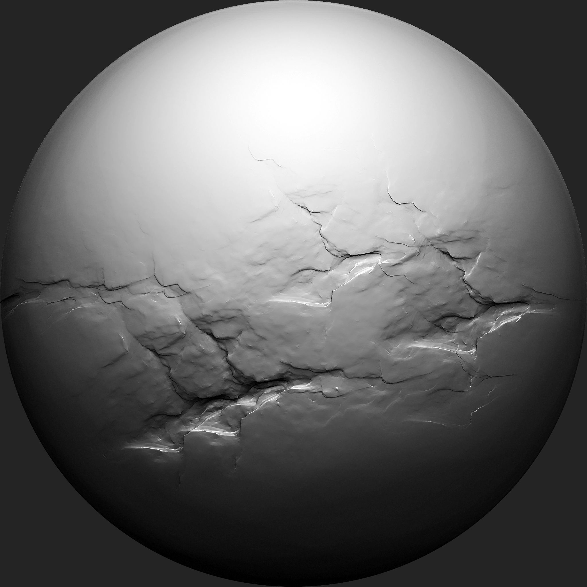 Stone Detail Brushes for Zbrush Low-poly 3D model_2